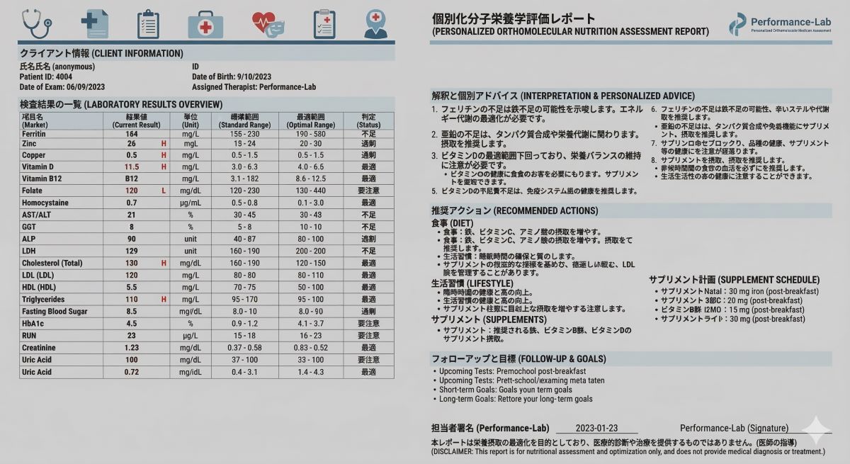 血液検査・代謝解析イメージ